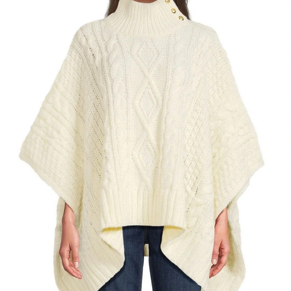 Ralph Lauren Cable knit Poncho - Picture 1 of 5